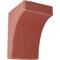 Ekena Millwork 5 1/4"W x 6"D x 8"H Clarksville Wood Vintage Decor Bracket, Salvage Red BKTWD05X06X08CVRD - alternate 1